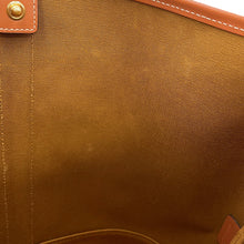 将图像加载到图库查看器中，CELINE Triomphe Bucket Bag Tan191132 PVC Calf Leather Size Medium
