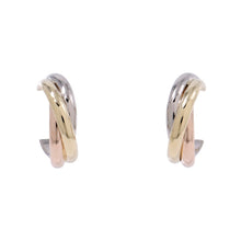 将图像加载到图库查看器中，CARTIER Trinity Earrings Size MiniB8301540 K18YG K18WG K18PG
