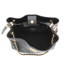 将图像加载到图库查看器中，CHANEL Shopping Tote 2WAY Bag BlackAS5634 Leather Size 37
