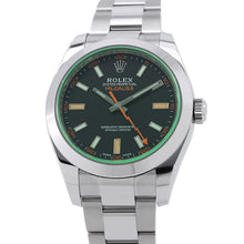 将图像加载到图库查看器中，ROLEX Milgauss W40mm Stainless Steel Black Dial116400GV
