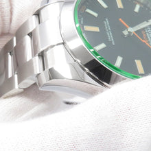 将图像加载到图库查看器中，ROLEX Milgauss W40mm Stainless Steel Black Dial116400GV

