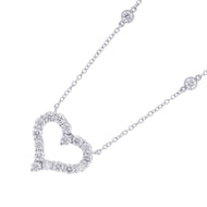 TIFFANY&Co. Sentimental Heart by the Yard Pendant Pt950