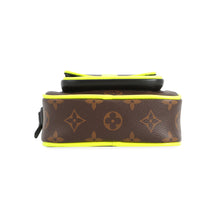 将图像加载到图库查看器中，LOUIS VUITTON Christopher wearable wallet Noir/Brown/Neon YellowM80793 Monogram Macassar Canvas
