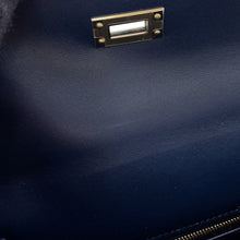 将图像加载到图库查看器中，HERMES Kelly Sellier Blue Abysse Tadelakt Leather Size 25
