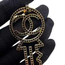 将图像加载到图库查看器中，CHANEL CC Logo Key Motif Necklace Metal Leather
