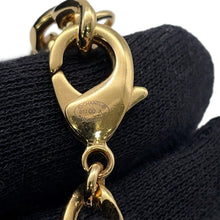 将图像加载到图库查看器中，CHANEL CC Logo Key Motif Necklace Metal Leather
