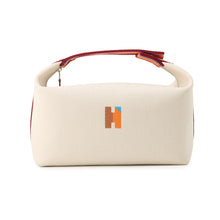 将图像加载到图库查看器中，HERMES BRIDE A Black H Pavilion Natural/Multicolor Canvas Size GM
