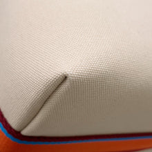 将图像加载到图库查看器中，HERMES BRIDE A Black H Pavilion Natural/Multicolor Canvas Size GM
