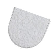 将图像加载到图库查看器中，Valextra Valextra Horseshoe Coin Purse StoneGrayV0L89 Soft Calf Leather
