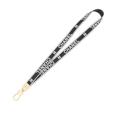 将图像加载到图库查看器中，CHANEL CC Logo Strap Black/WhiteAAA911 Canvas
