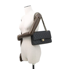 将图像加载到图库查看器中，CHANEL Matelasse ChainShoulder back BlackA01112 Caviar Leather Size 25
