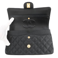 将图像加载到图库查看器中，CHANEL Matelasse ChainShoulder back BlackA01112 Caviar Leather Size 25
