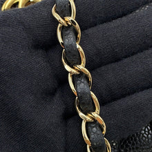 将图像加载到图库查看器中，CHANEL Matelasse ChainShoulder back BlackA01112 Caviar Leather Size 25
