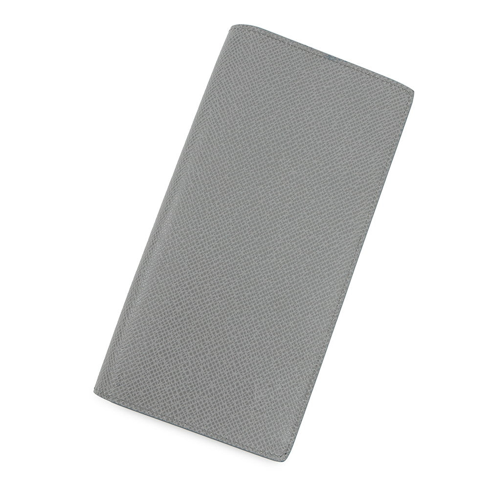 LOUIS VUITTON Portefeuille Brazza GlacierGray/Navy BlueM25966 Taiga Leather