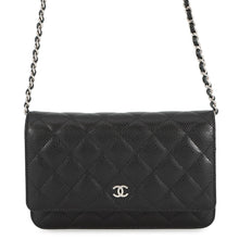 Load image into Gallery viewer, CHANEL Matelasse Chain wallet BlackAP0250 Caviar Leather
