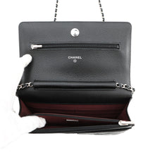 Load image into Gallery viewer, CHANEL Matelasse Chain wallet BlackAP0250 Caviar Leather
