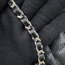 将图像加载到图库查看器中，CHANEL Matelasse Chain wallet BlackAP0250 Caviar Leather
