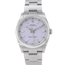 将图像加载到图库查看器中，ROLEX Oyster Perpetual W36mm Stainless Steel Lavender Dial126000
