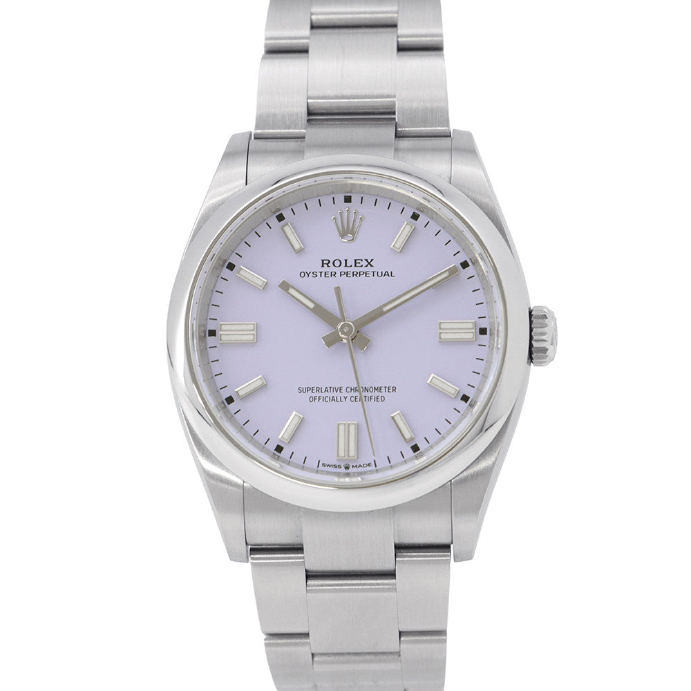 ROLEX Oyster Perpetual W36mm Stainless Steel Lavender Dial126000