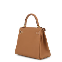 将图像加载到图库查看器中，HERMES Kelly Retourne Gold Togo Leather Size 25
