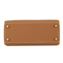 将图像加载到图库查看器中，HERMES Kelly Retourne Gold Togo Leather Size 25
