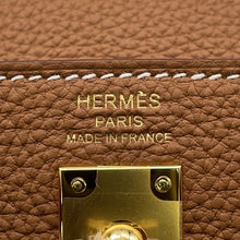 将图像加载到图库查看器中，HERMES Kelly Retourne Gold Togo Leather Size 25
