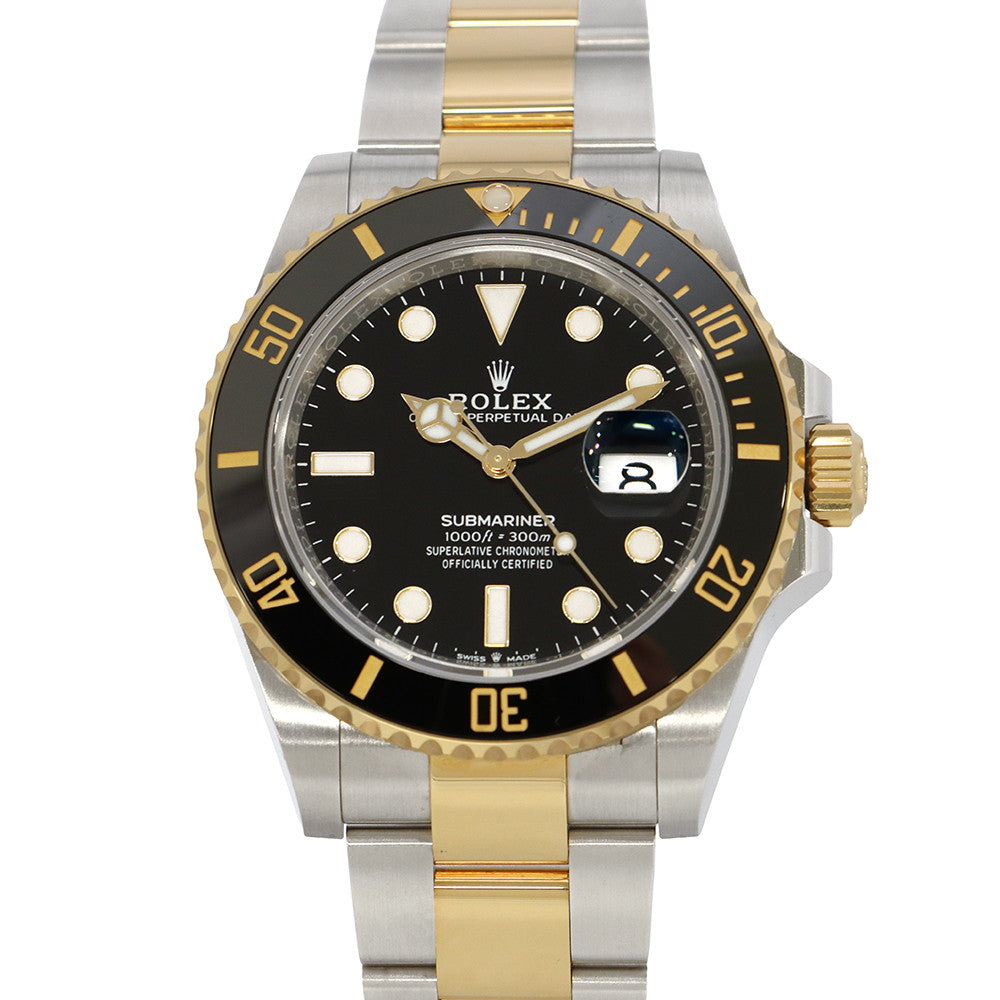 ROLEX Submariner-Date W41mm Stainless Steel K18YG Black Dial126613LN