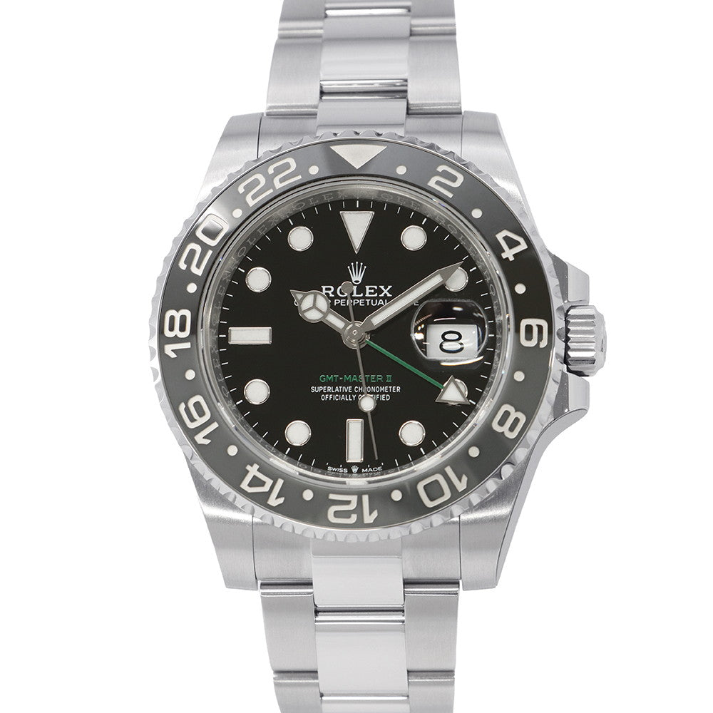 ROLEX GMT Master II W40mm Stainless Steel Black Dial126710GRNR
