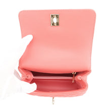 将图像加载到图库查看器中，CHANEL Coco Handle 2WAYHandbag CoralPinkAS2215 Caviar Leather Size XXS
