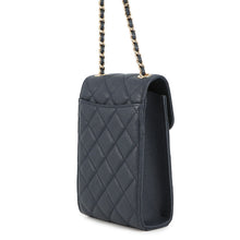 将图像加载到图库查看器中，CHANEL Matelasse Shoulder Phone Case NavyAP0249 Caviar Leather
