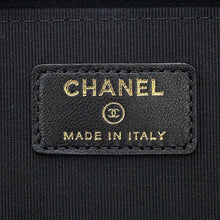 将图像加载到图库查看器中，CHANEL Matelasse CC Logo Chain Vanity Bag BlackAP2199 Lambskin
