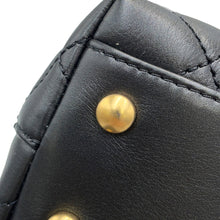 Load image into Gallery viewer, CHANEL Coco handle Dark Gray/BlackA92990 Lambskin beads Size Small
