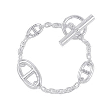 将图像加载到图库查看器中，HERMES Chaine d&#39;Ancre Farandole Bracelet Size SH SV925
