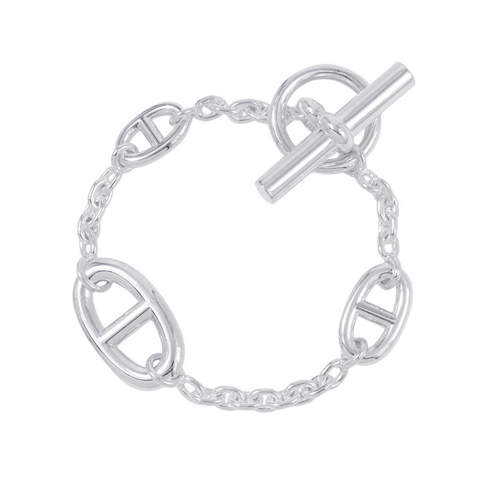 HERMES Chaine d'Ancre Farandole Bracelet Size SH SV925