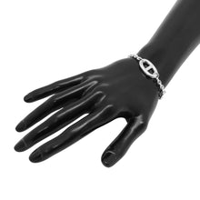 将图像加载到图库查看器中，HERMES Chaine d&#39;Ancre Farandole Bracelet Size SH SV925
