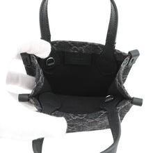 将图像加载到图库查看器中，GUCCI GGDenim 2Way Shoulder Bag Black773730 Denim Leather
