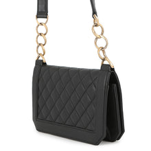 Load image into Gallery viewer, CHANEL Matelasse Classic Chain Wallet BlackA91576 Caviar Leather

