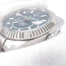 将图像加载到图库查看器中，ROLEX Sky-Dweller W42mm Stainless Steel K18WG Mint Green Dial336934
