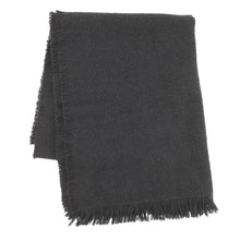 将图像加载到图库查看器中，CHANEL Stole large format Black Cashmere 50% Wool 35% Silk 15%
