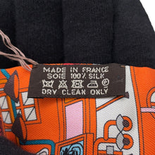 将图像加载到图库查看器中，HERMES Twilly Maison de Carre Orange/CapucinesH062941S Silk100%
