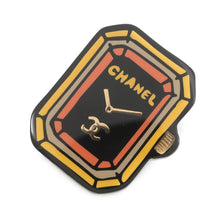 Load image into Gallery viewer, CHANEL Premiere Brooch Black/Yellow/OrangeABB395 Resin
