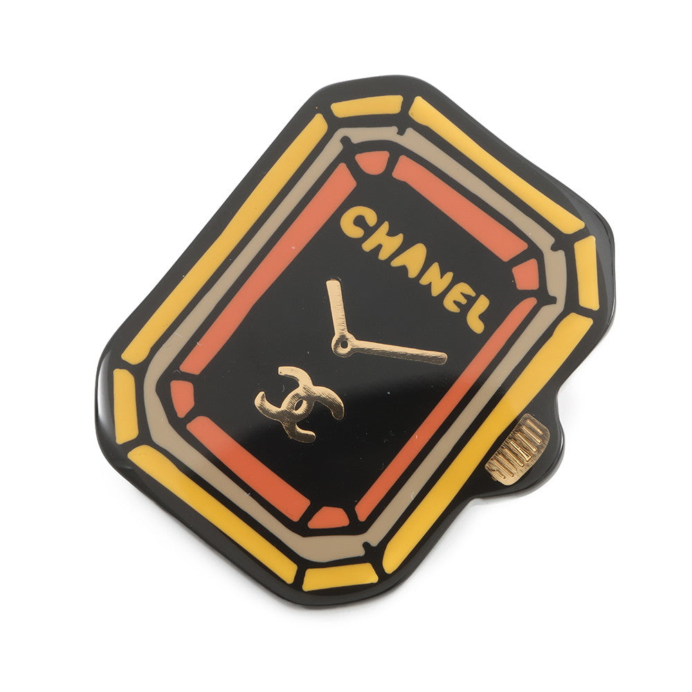 CHANEL Premiere Brooch Black/Yellow/OrangeABB395 Resin