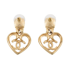 将图像加载到图库查看器中，CHANEL Color Stone CC Logo Earrings GoldABA100 Gold Plated Rhinestone
