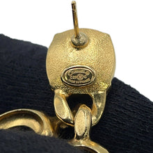 将图像加载到图库查看器中，CHANEL Color Stone CC Logo Earrings GoldABA100 Gold Plated Rhinestone
