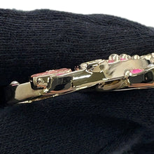 将图像加载到图库查看器中，CHANEL CC Logo Brooch PinkABD353 Gold Plated Rhinestone Faux Pearl
