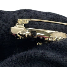 将图像加载到图库查看器中，CHANEL CC Logo Brooch PinkABD353 Gold Plated Rhinestone Faux Pearl
