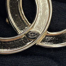 将图像加载到图库查看器中，CHANEL CC Logo Brooch PinkABD353 Gold Plated Rhinestone Faux Pearl
