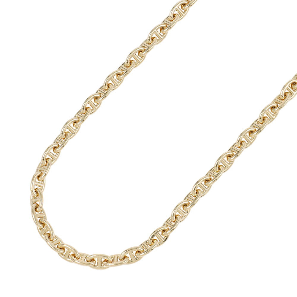 HERMES Chaine d'Ancre Necklace 43 frames Size PM 18K Yellow Gold