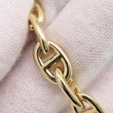 将图像加载到图库查看器中，HERMES Chaine d&#39;Ancre Necklace 43 frames Size PM 18K Yellow Gold
