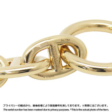 将图像加载到图库查看器中，HERMES Chaine d&#39;Ancre Necklace 43 frames Size PM 18K Yellow Gold

